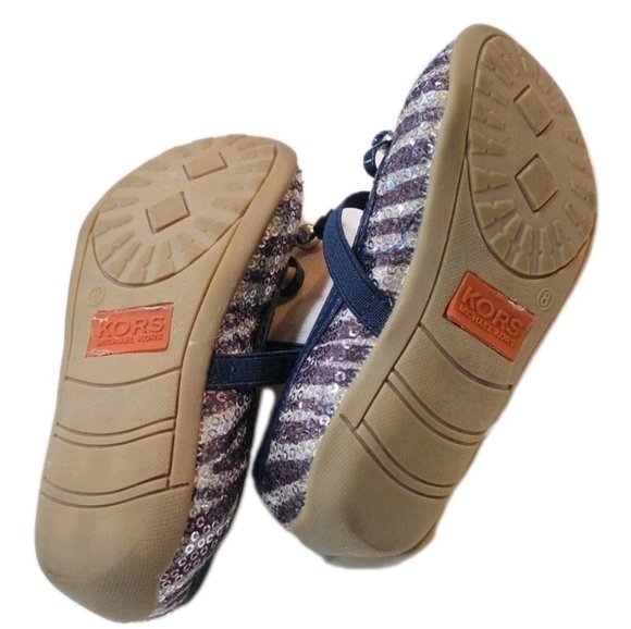 Michael Kors Kids' Navy and Purple Sequin Shoes 'Lil Cora 2' - Picture 4 of 9